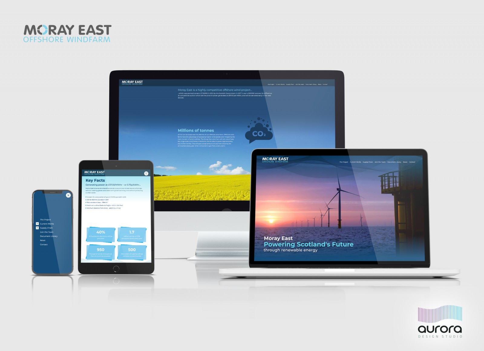 Moray East Offshore Windfarm Website Design and Development