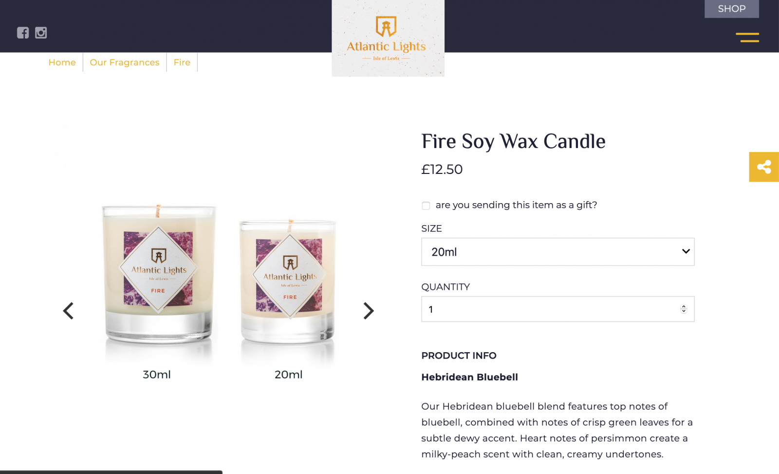 Atlantic Lights eComm Product