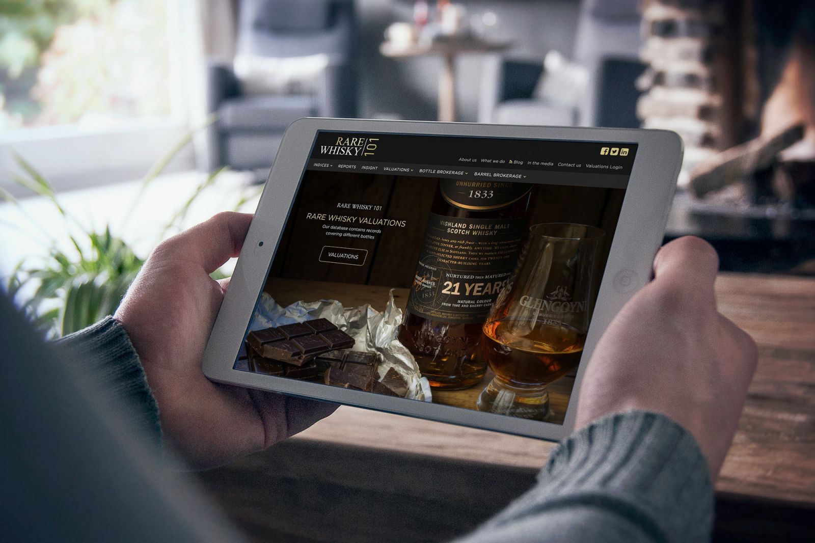 Rare Whisky Website Home Page